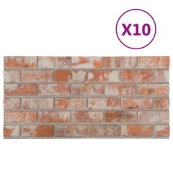Panneaux muraux 10 pcs Orange 100 x 50 cm Mousse EPS 642989642989