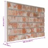 Panneaux muraux 10 pcs Orange 100 x 50 cm Mousse EPS 642989642989