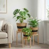 Paniers à plantes en herbe de mer 3 pcs Naturel et noir 642998642998