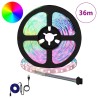 Bande LED 12 pcs Noir et Transparent 3000 mm 643000643000