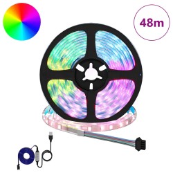 Bande LED 12 pcs Noir et Transparent 4000 mm 643003643003