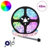 Bande LED 12 pcs Noir et Transparent 4000 mm 643003643003
