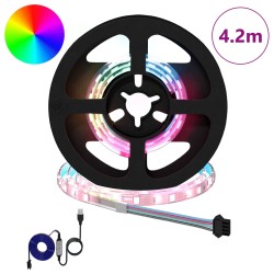 Bande LED 12 pcs Noir et Transparent 350 mm Cuivre et plastique 643004643004
