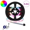 Bande LED 12 pcs Noir et Transparent 350 mm Cuivre et plastique 643004643004