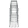 Paniers à gabions arqués 4 pcs 400x50x100/120 cm Fer galvanisé 643011643011