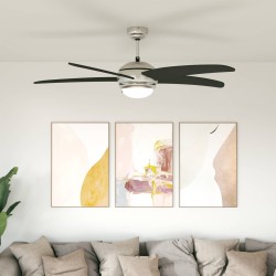 Ventilateur de plafond avec lumière et télécommande Ø 130 cm 643020643020