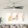 Ventilateur de plafond avec lumière et télécommande Ø 130 cm 643020643020