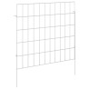 Clôture de jardin avec piquets 24 pcs 55 x 50 cm Mesh Argenté 643021643021