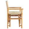 Chaise de directeur Marron et beige Bois de teck massif 643024643024