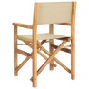Chaise de directeur Marron et beige Bois de teck massif 643024643024