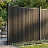 Panneau de clôture WPC et Aluminium Noir 643030643030