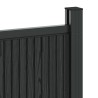 Panneau de clôture WPC et Aluminium Noir 643030643030