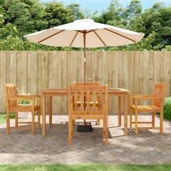 Ensemble à manger de jardin 5 pcs Bois d'acacia solide 643031643031