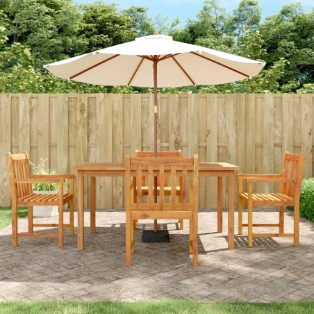 Ensemble à manger de jardin 5 pcs Bois d'acacia solide 643031643031