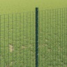 Clôture en fil soudé avec poteaux 25 x 1 m Acier galvanisé Vert 643041643041