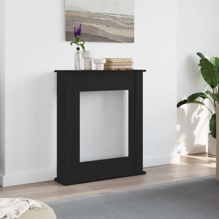 Encadrement de cheminée en chêne noir 75 x 20 x 87,5 cm bois d'ingénierie 643044643044