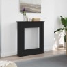 Encadrement de cheminée en chêne noir 75 x 20 x 87,5 cm bois d'ingénierie 643044643044