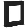 Encadrement de cheminée en chêne noir 75 x 20 x 87,5 cm bois d'ingénierie 643044643044