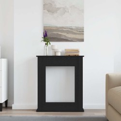 Encadrement de cheminée en chêne noir 75 x 20 x 87,5 cm bois d'ingénierie 643044643044
