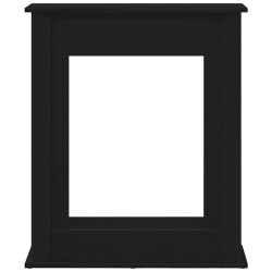 Encadrement de cheminée en chêne noir 75 x 20 x 87,5 cm bois d'ingénierie 643044643044