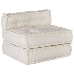 Canapé modulaire crème 70x70x54 tissu 643050643050