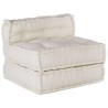 Canapé modulaire crème 70x70x54 tissu 643050643050