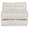 Canapé modulaire crème 70x70x54 tissu 643050643050