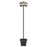 Lampadaire à 3 têtes Noir 32 x 32 x 188 cm Aluminium et ABS 643052643052