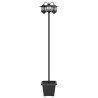 Lampadaire à 3 têtes Noir 32 x 32 x 188 cm Aluminium et ABS 643052643052