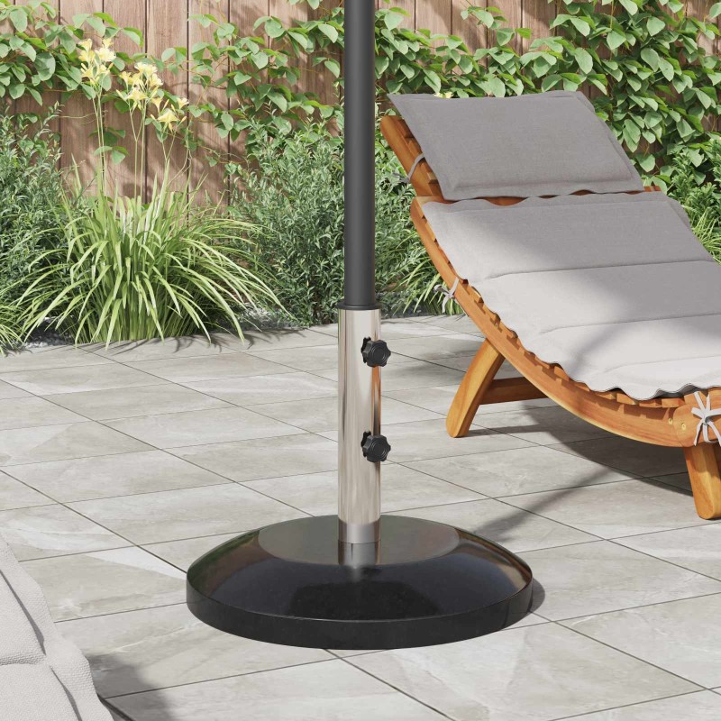 Base de parasol pour poteau de 40 à 50 mm 26.75 kg Noir 643065643065