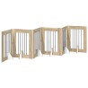 Porte de chien pliable avec supports 6 pcs Chêne Sonoma 362 cm 643067643067