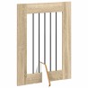 Porte de chien pliable avec supports 6 pcs Chêne Sonoma 362 cm 643067643067