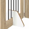 Porte de chien pliable avec supports 6 pcs Chêne Sonoma 362 cm 643067643067
