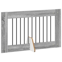 Porte de chien pliable avec supports 4 pcs Sonoma gris 401 cm 643068643068