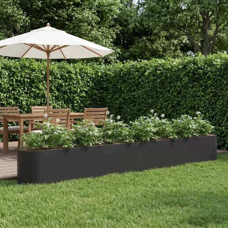 Jardin surélevé Noir 360 x 40 x 40 cm 643088643088