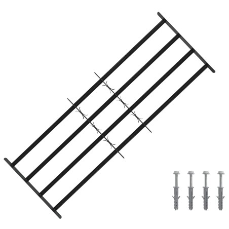 Grille de sécurité pour fenêtres avec 4 barres croisées 3 pcs 643092643092