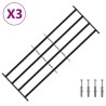 Grille de sécurité pour fenêtres avec 4 barres croisées 3 pcs 643092643092