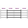 Grille de sécurité pour fenêtres avec 4 barres croisées 3 pcs 643092643092