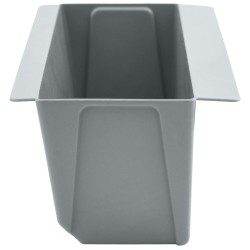 Caisses à fleurs pour palettes Euro 12 pcs Gris clair 643105643105