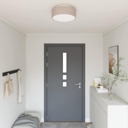 Lampe de plafond Taupe 38 x 38 x 13,5 cm tissu 643110643110