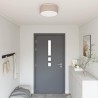 Lampe de plafond Taupe 38 x 38 x 13,5 cm tissu 643110643110
