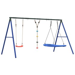 Jeu extérieur avec balançoire, balançoire à disque et nid 643114643114