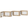 Porte de chien pliable avec supports 6 pcs Chêne artisanal 643123643123