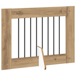 Porte de chien pliable avec supports 6 pcs Chêne artisanal 643123643123