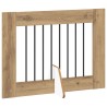 Porte de chien pliable avec supports 6 pcs Chêne artisanal 643123643123