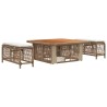 Ensemble de salle à manger pour jardin 3 pcs Beige et crème 643124643124