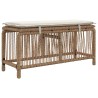 Ensemble de salle à manger pour jardin 3 pcs Beige et crème 643124643124