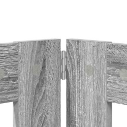 Porte de chien pliable avec supports 4 pcs Sonoma gris 241 cm 643128643128