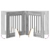 Porte de chien pliable avec supports 4 pcs Sonoma gris 241 cm 643128643128