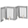 Porte de chien pliable avec supports 4 pcs Sonoma gris 241 cm 643129643129